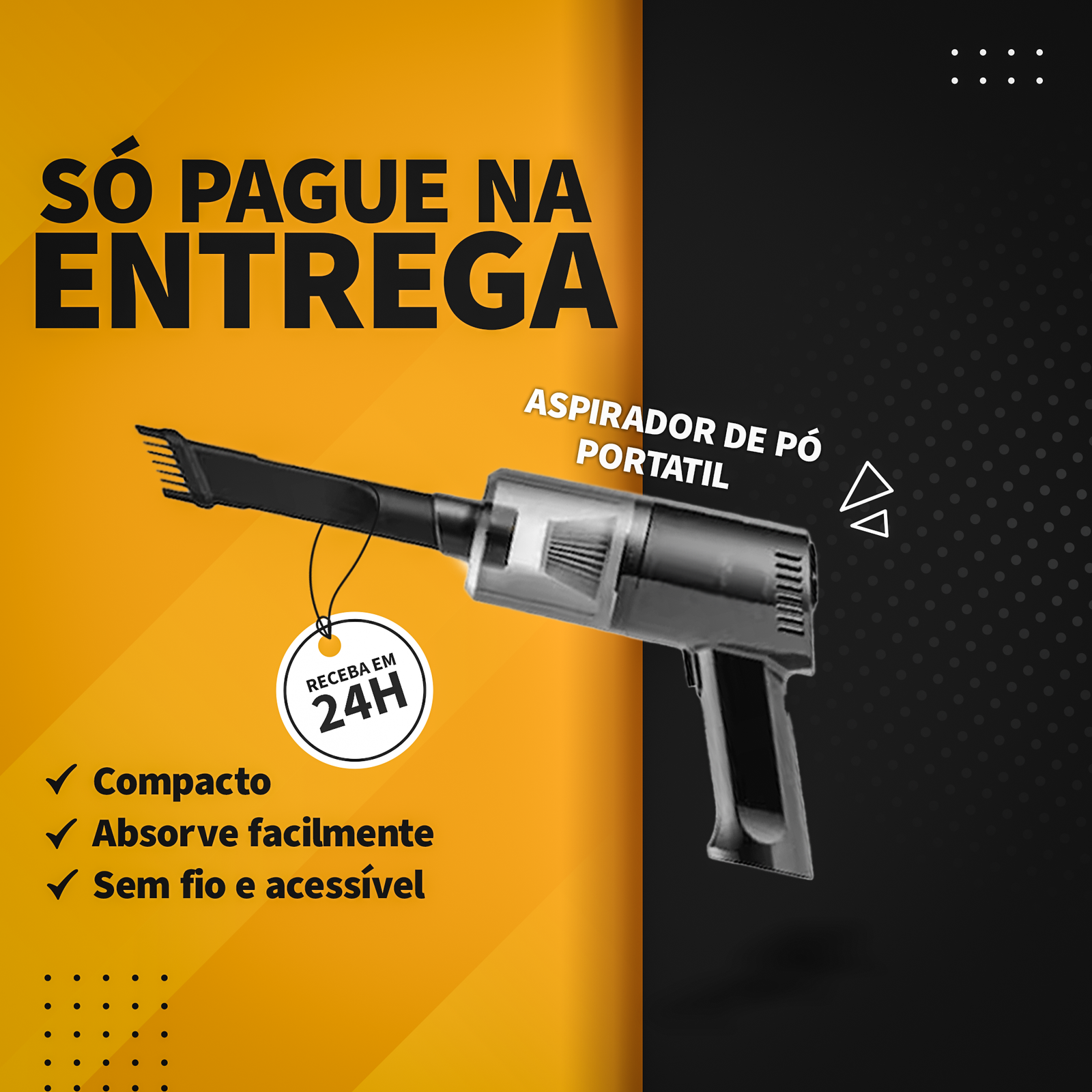 Aspirador de Pó Portátil